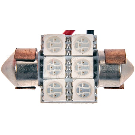 Motormite 3175 Amber 5050Smd 6 Led Bulb Dome Light Bulb, 3175A-Smd 3175A-SMD